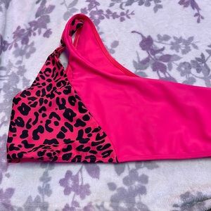 Hot pink swimsuit top